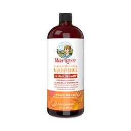 Morning Multivitamin +Hair Growth Liquid, Peach Mango