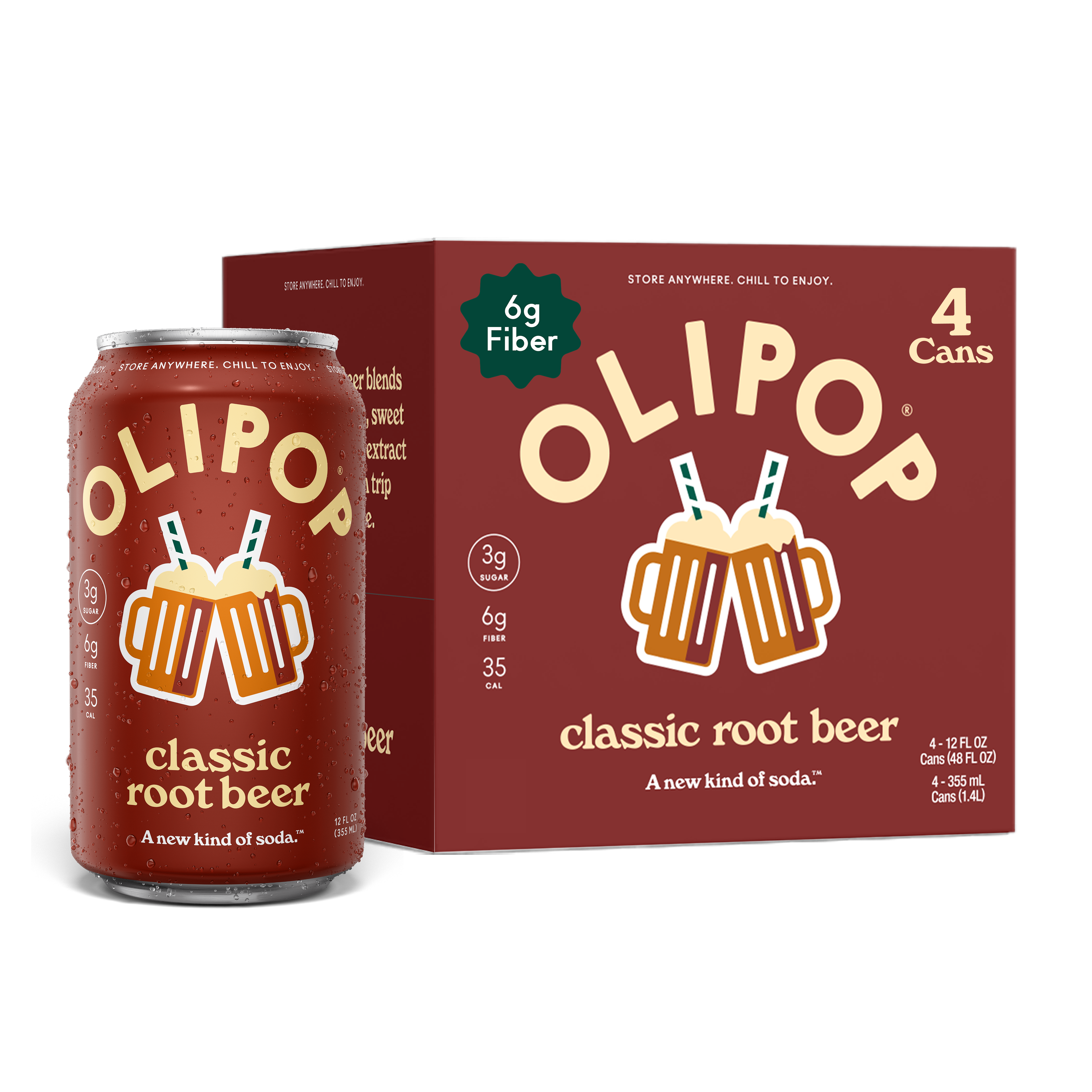 Prebiotic Soda, Classic Root Beer