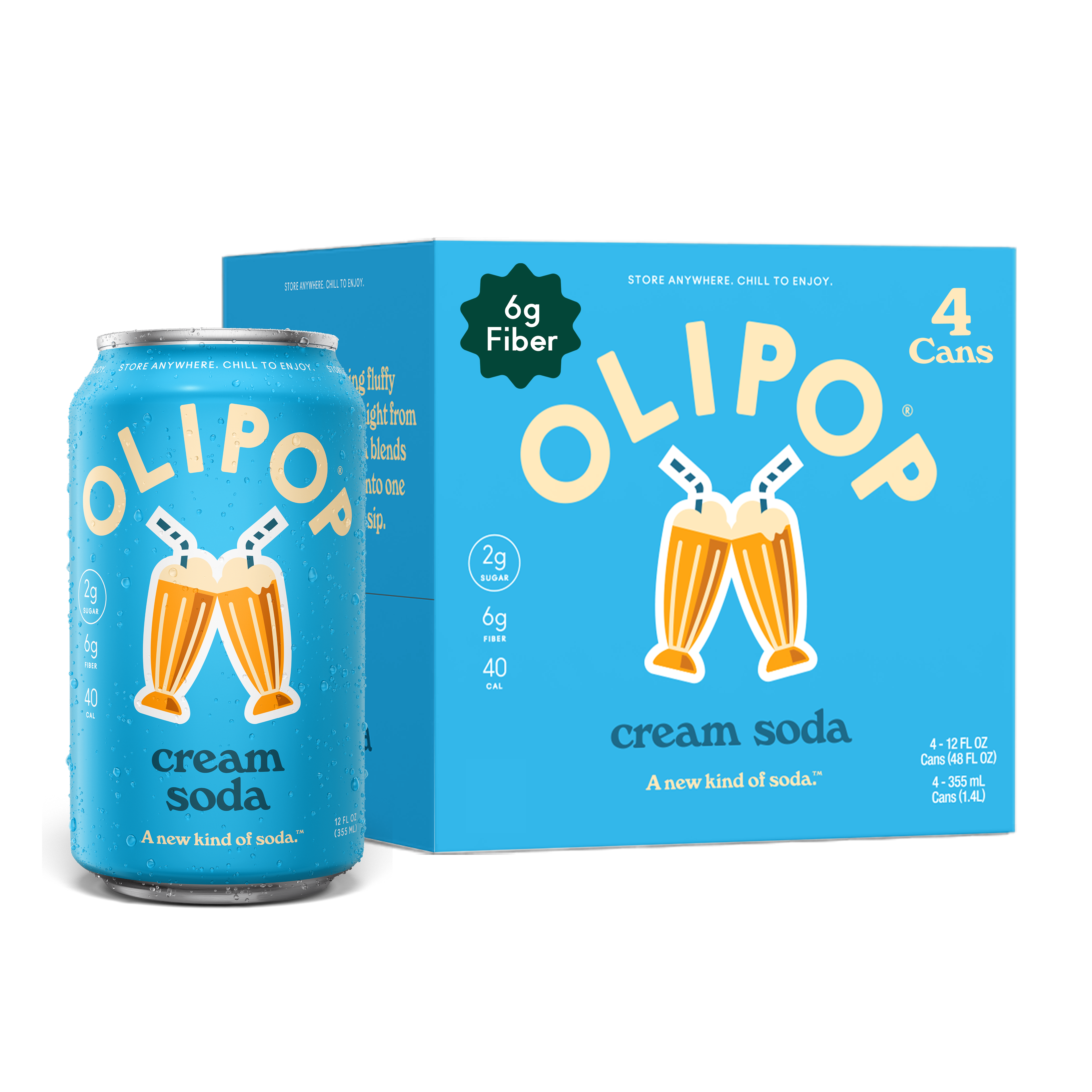 Prebiotic Soda, Cream Soda