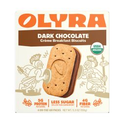 Organic Crème Breakfast Biscuits, Dark Chocolate