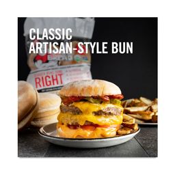 Organic White Burger Buns Done Right