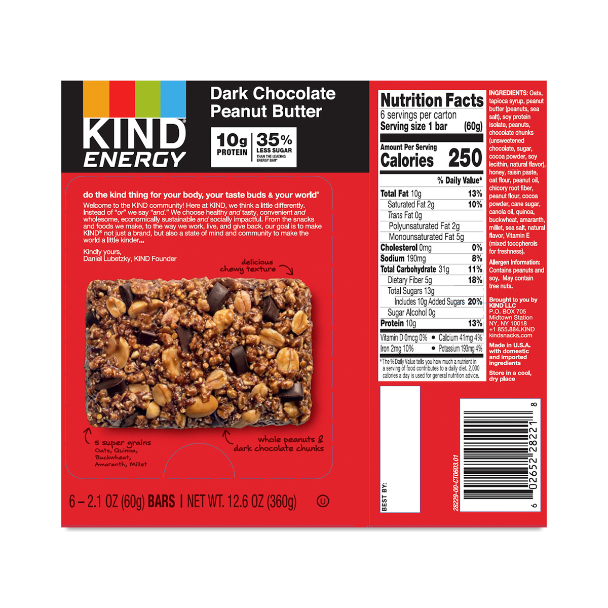 KIND Energy Bars, Chocolate Peanut Butter Thrive Market