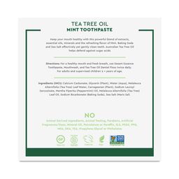 Tea Tree Oil Toothpaste, Mint
