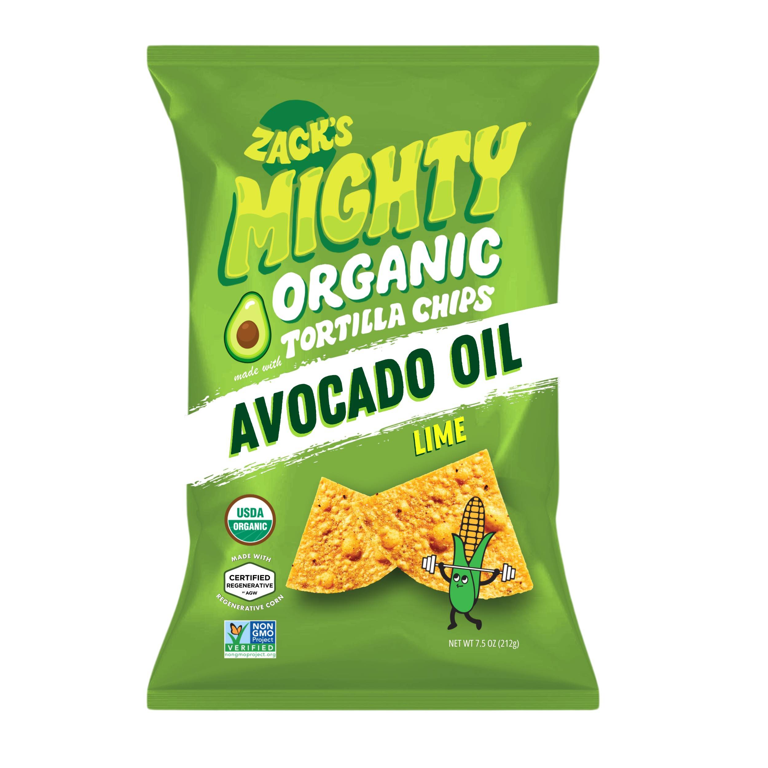 Organic Avocado Oil Tortilla Chips, Lime