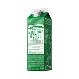 Pure-Castile Magic Soap Refill Carton, Almond