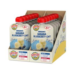 Organic Baby Food, Banana Blueberry & Oat