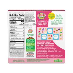 Organic Sunny Days Snack Bars, Strawberry