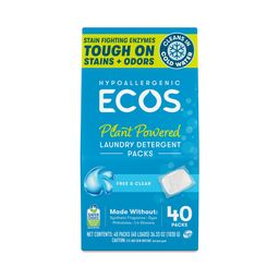 Laundry Detergent Packs, Free & Clear