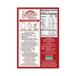 Organic Mashed Potatoes, Homestyle