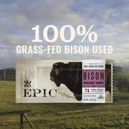 Bison Bars, Uncured Bacon & Cranberry