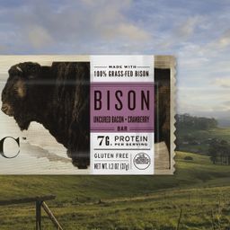 Bison Bars, Uncured Bacon & Cranberry