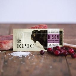 Bison Bars, Uncured Bacon & Cranberry