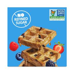 Mini Waffles, Mixed Berry Cobbler