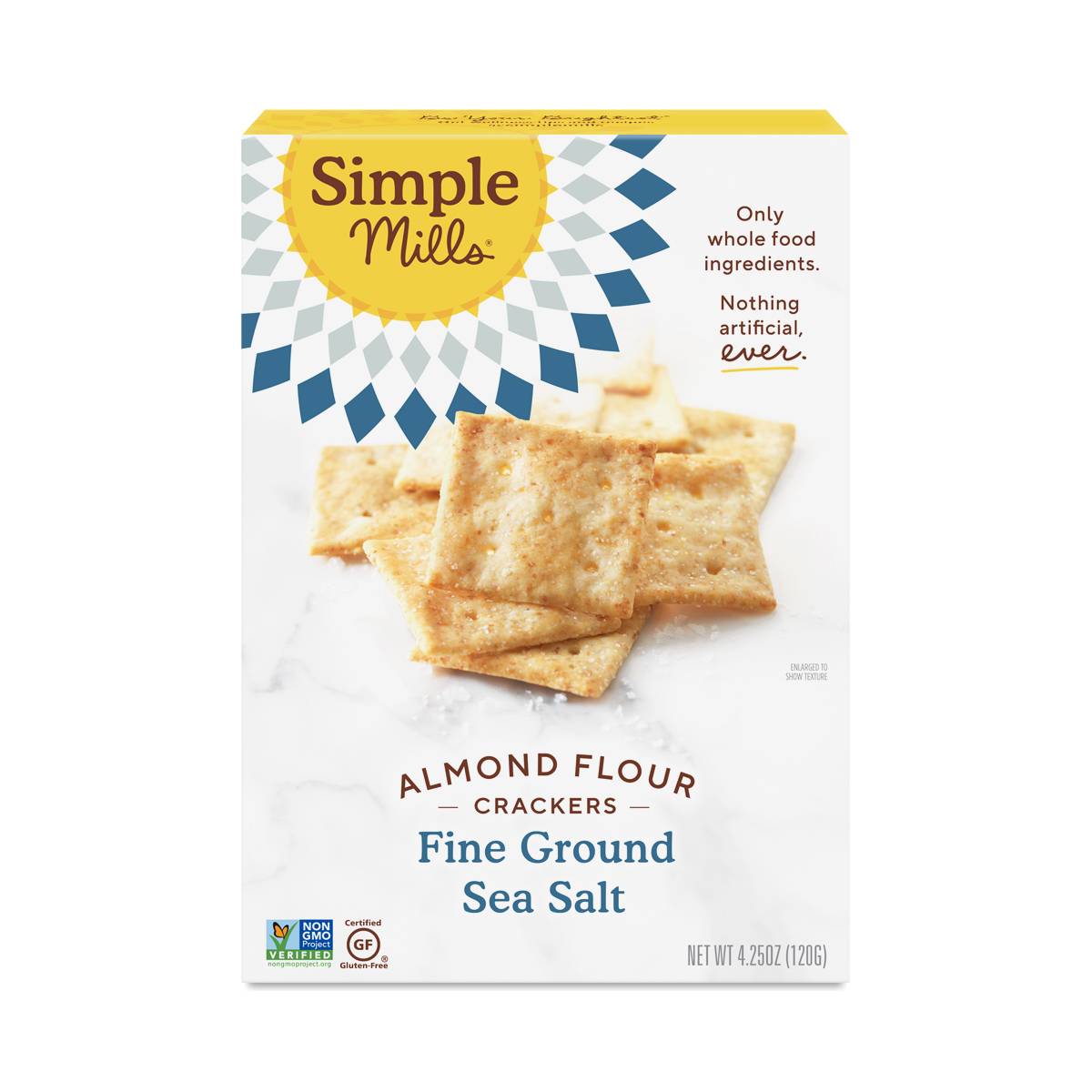 Fine Ground Sea Salt Almond Flour Crackers