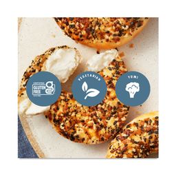 Cream Cheese Stuffed Mini Bagels, Everything