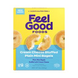 Cream Cheese Stuffed Mini Bagels, Plain