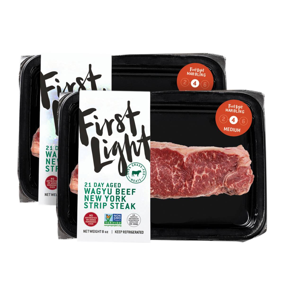 Wagyu Beef New York Steak, 2 Pack