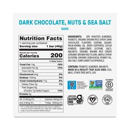 Snack Bars, Dark Chocolate, Nuts & Sea Salt