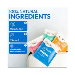 Deodorant Wipes, Fragrance Free