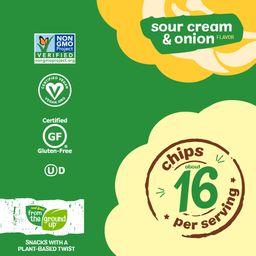 Cauliflower Chips, Sour Cream & Onion