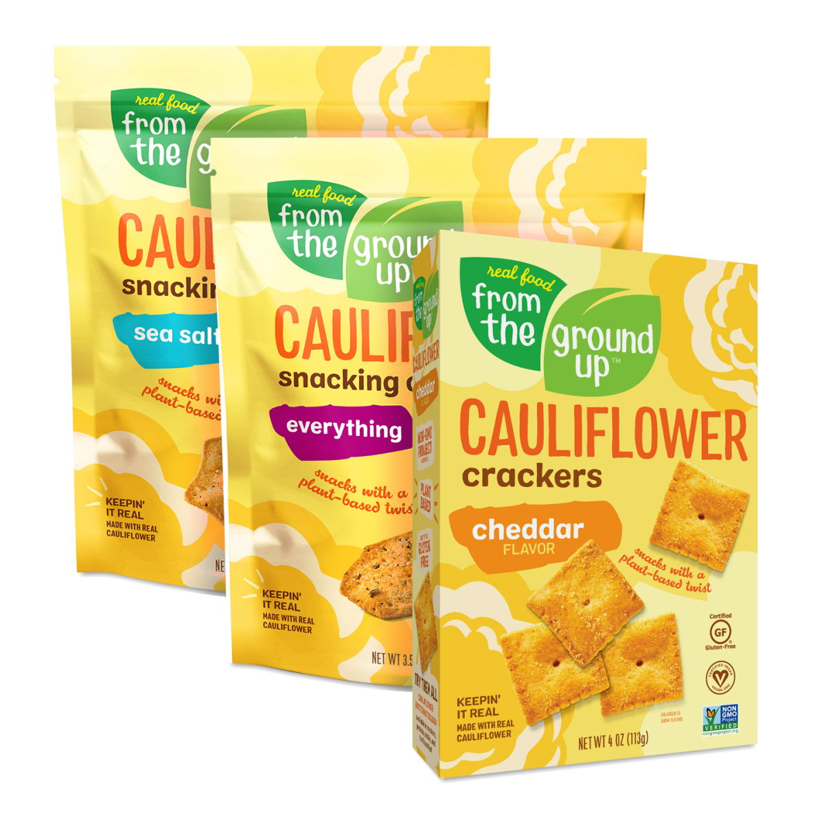 From The Ground Up BuildYourOwn Cauliflower Cracker Bundle Thrive