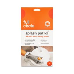 Splash Patrol Natural Latex Cleaning Gloves