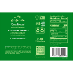 Prebiotic Soda Minis, Ginger Ale