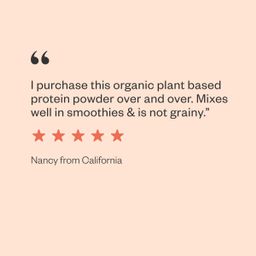 Organic Plant Based Protein Powder, Vanilla