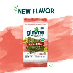 Organic Roasted Seaweed, Chili Lime, Snack Pack