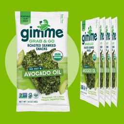 Organic Roasted Seaweed, Sea Salt & Avocado Oil, Grab & Go Snack Pack