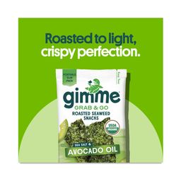 Organic Roasted Seaweed, Sea Salt & Avocado Oil, Grab & Go Snack Pack