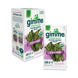 Organic Roasted Seaweed, Teriyaki, Grab & Go Snack Pack