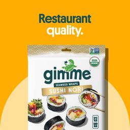 Organic Seaweed Wraps, Sushi Nori