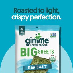Roasted Seaweed Big Sheets, Sea Salt