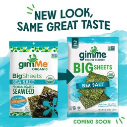 Roasted Seaweed Big Sheets, Sea Salt