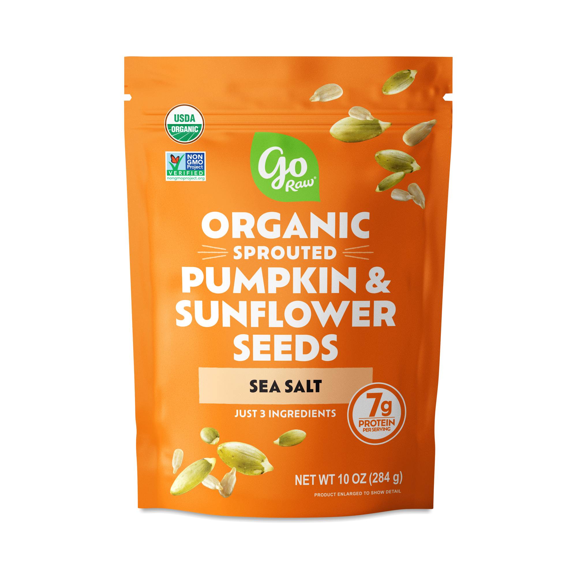 Organic Sprouted Pumpkin & Sunflower Seeds, Sea Salt