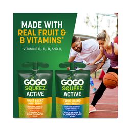 Active Fruit Blend Applesauce with Energy Release, Variety Pack