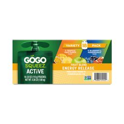 Active Fruit Blend Applesauce with Energy Release, Variety Pack