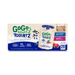 Yogurtz Variety Pack, Blueberry & Berry
