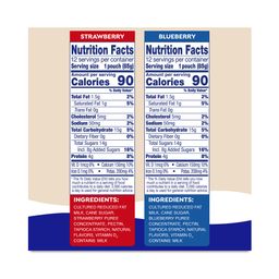 Yogurtz Variety Pack, Blueberry & Strawberry