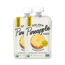 Organic Pineapple Sauce, Snack Pack