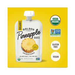 Organic Pineapple Sauce, Snack Pack