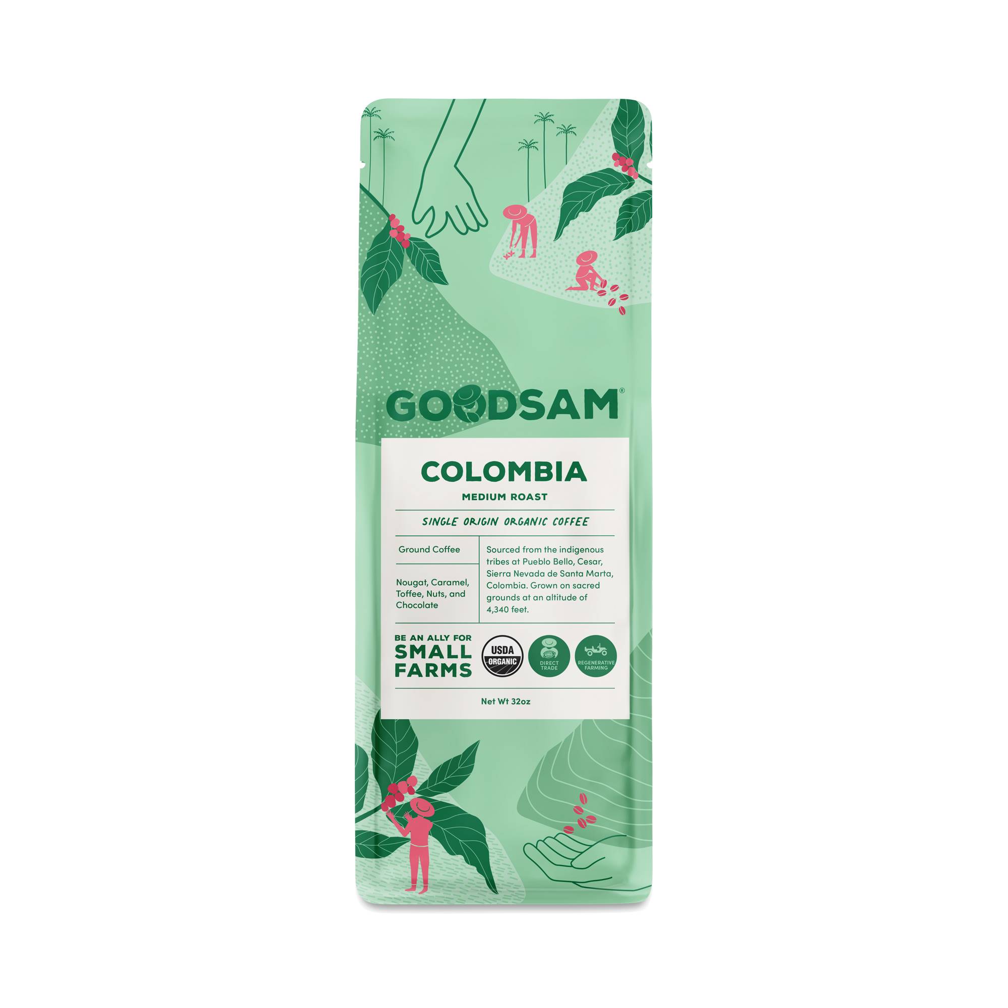 Ground Coffee, Colombia Medium Roast