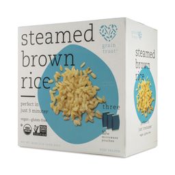 Organic Steamed Rice, Brown