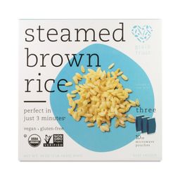 Organic Steamed Rice, Brown