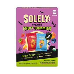 Organic Fruit Gummies, Berry Scary Snack Pack