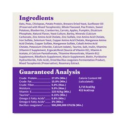 Holistic Dry Dog Food for Adult Dogs, Vegan Plant-Based Recipe with Superfoods