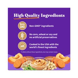 Holistic Plant-Based Vegan Dry Dog Food for Adult Dogs, Peanut Butter