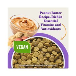 Holistic Plant-Based Vegan Dry Dog Food for Adult Dogs, Peanut Butter