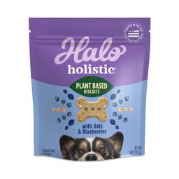 Plant Based Biscuit Dog Treats, Oats N’ Blueberry